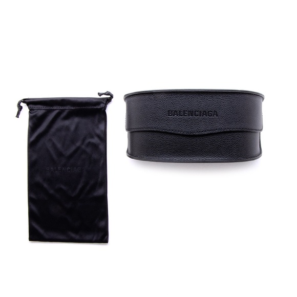 NEW BALENCIAGA SPIKE RECTANGLE SUNGLASSES IN ORANGE - Picture 9 of 9